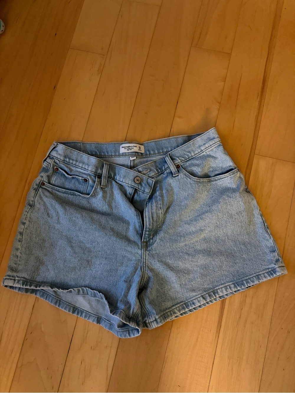 Abercrombie & Fitch Light Wash Denim Shorts